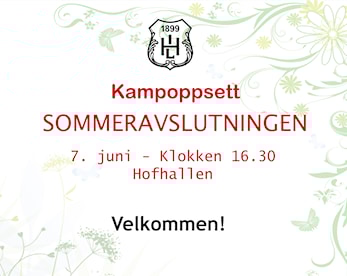 Kampoppsett Sommeravslutning Hof Håndball